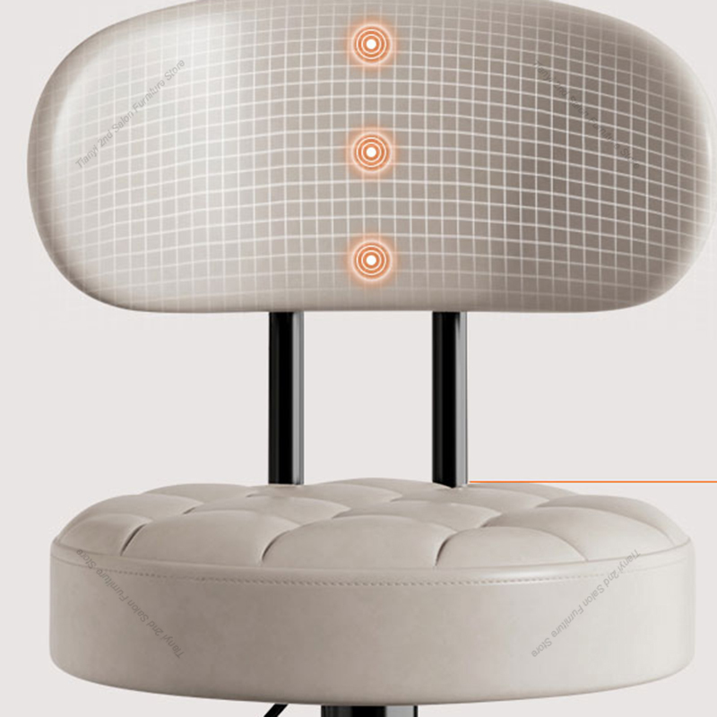 Luxury Rotatable Italian Style Bar Chairs Adjustable Office Reception Designer Bar Chairs Modern Home Furniture Banqueta HBBC