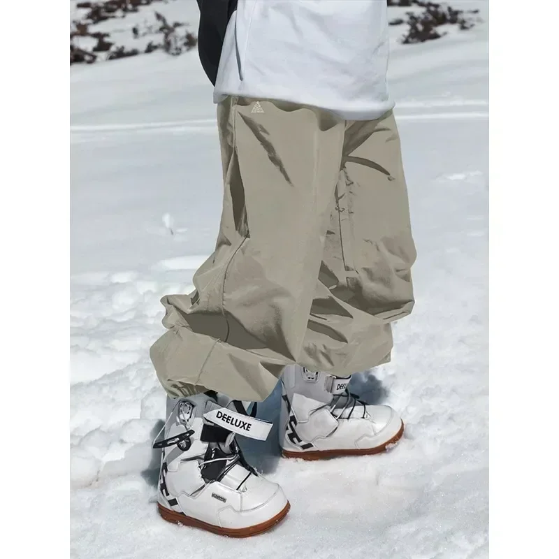 Modische Single-Board-Skihose, lässig, hohe Taille, weite Hose, wasserdicht, verschleißfest, professionelle Double-Board-Skihose