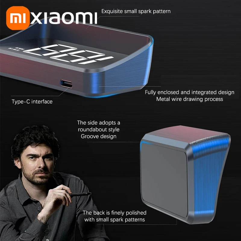 Xiaomi In-vehicle Speedometer HUD Head Up Display Digital Speed Mete GPS Compass Multifunctional Car Windshield Projector