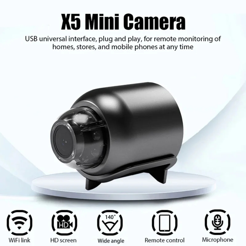 Hd 1080p mini câmera sem fio wifi monitor do bebê segurança interna vigilância câmera de visão noturna câmera ip gravador
