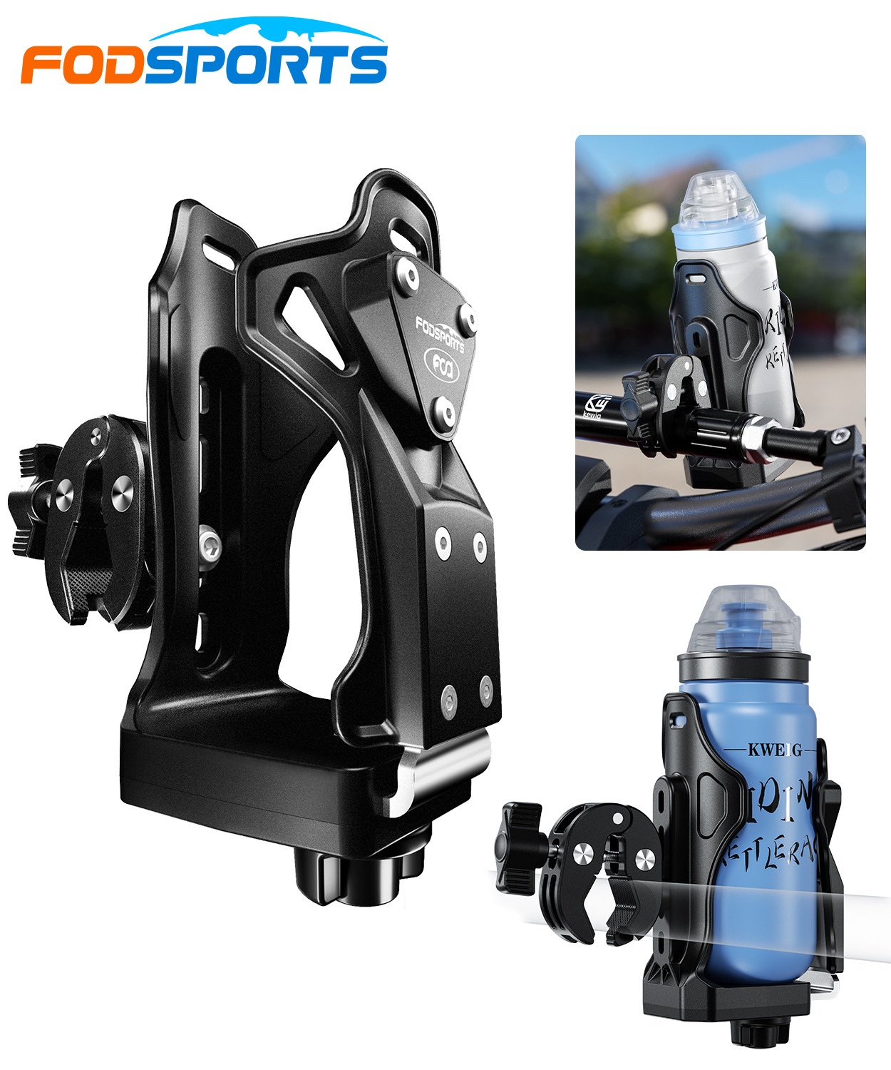 Fodsports Модернизированный держатель для стакана на мотоцикл, поворот на 360 ° подстаканник для мотоцикла,подстаканник на мотоцикл,
