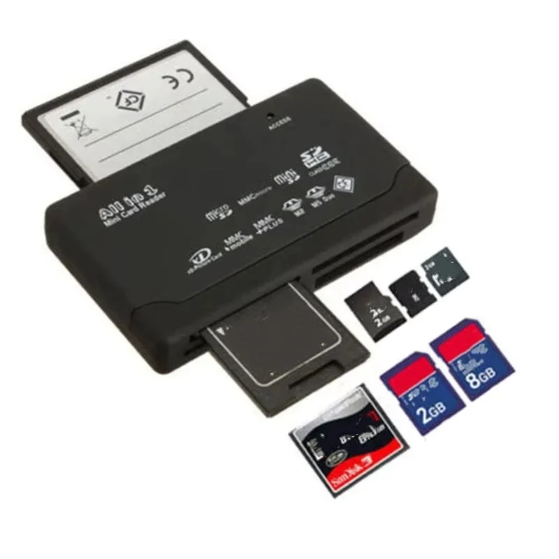 For 21Kinds Of Memory Card Reader For USB External Mini Read And For Write Flash Memory Card Dropshipping