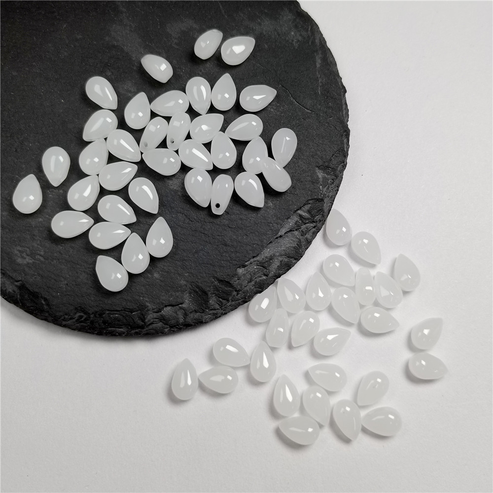 30Pcs Gradient Color 6x9mm  Water Drop Shape Beads Czech Glass Beads For Jewelry Making DIY Handmade Hairpin Craft Accessories