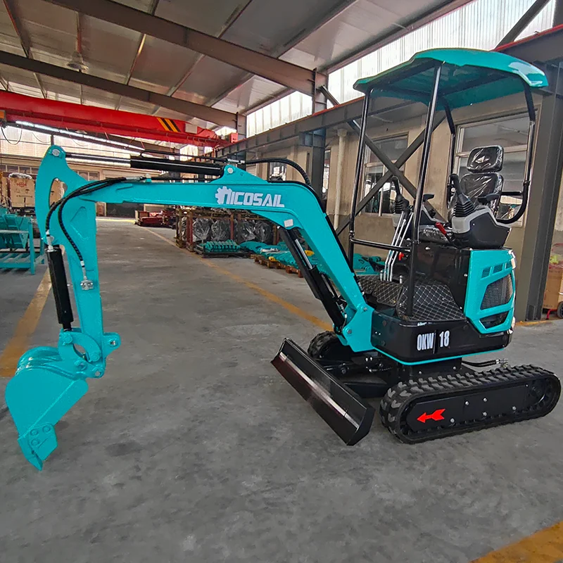 Miniexcavadora personalizada de 1,8 toneladas, máquina excavadora, motor Kubota, ensacadora, herramientas y equipos agrícolas, fábrica de tractores agrícolas