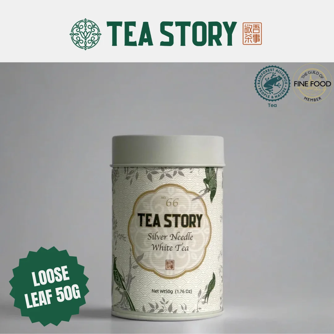 Tea Story Silver Needle White Tea [Immune Guardian] Bud-Only Spring Harvest, Fuding ECOCERT Organic 50g