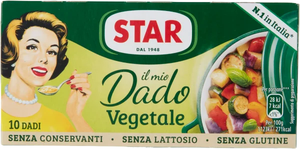 Dado pro Brodo Vegetale 10x100g-Stern brüh würfel