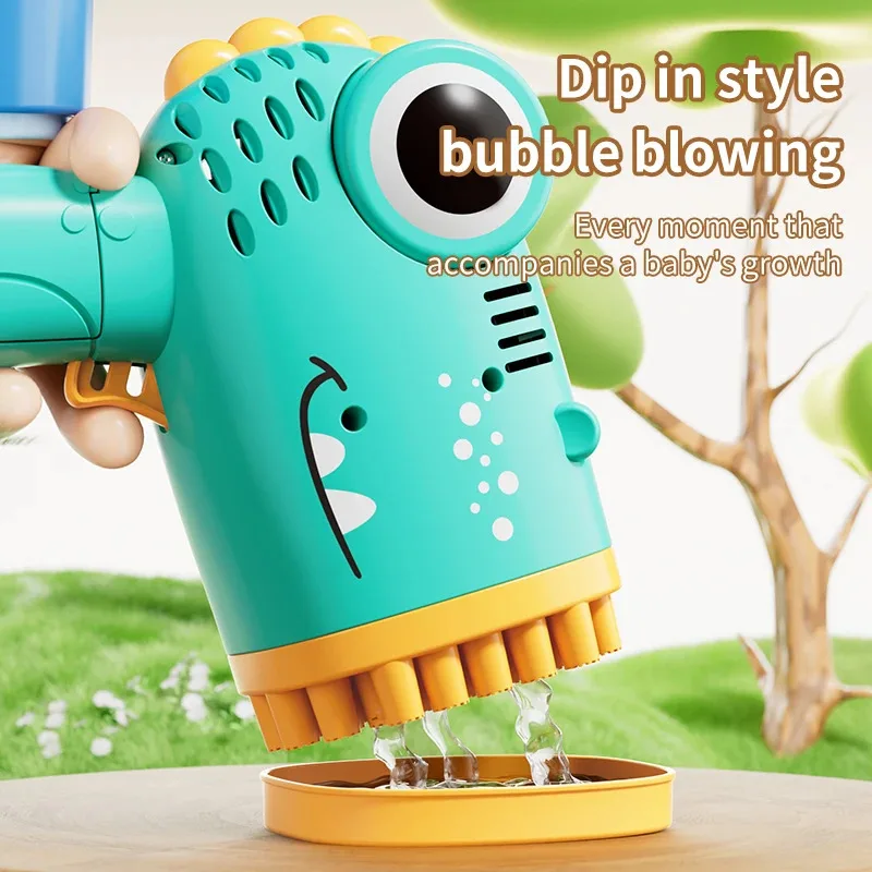40 หลุมไดโนเสาร์ Bubble Machine ของขวัญเด็กต่อเนื่องฟองงานแต่งงานกลางแจ้ง (ไม่รวม Bubble Liquid และแบตเตอรี่)