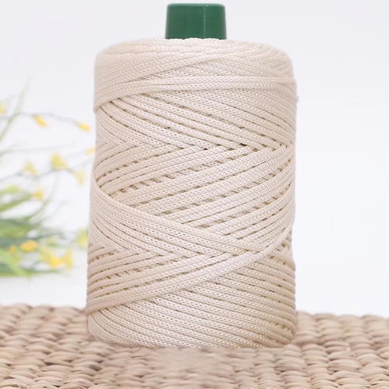 200 m 3 mm Sommer-Häkelgarne, Eisseil, Faden für DIY-Stricktasche, Geldbörse, Sonnenhut, Schuhe, Kissen, Weben, Garn, Nähzubehör