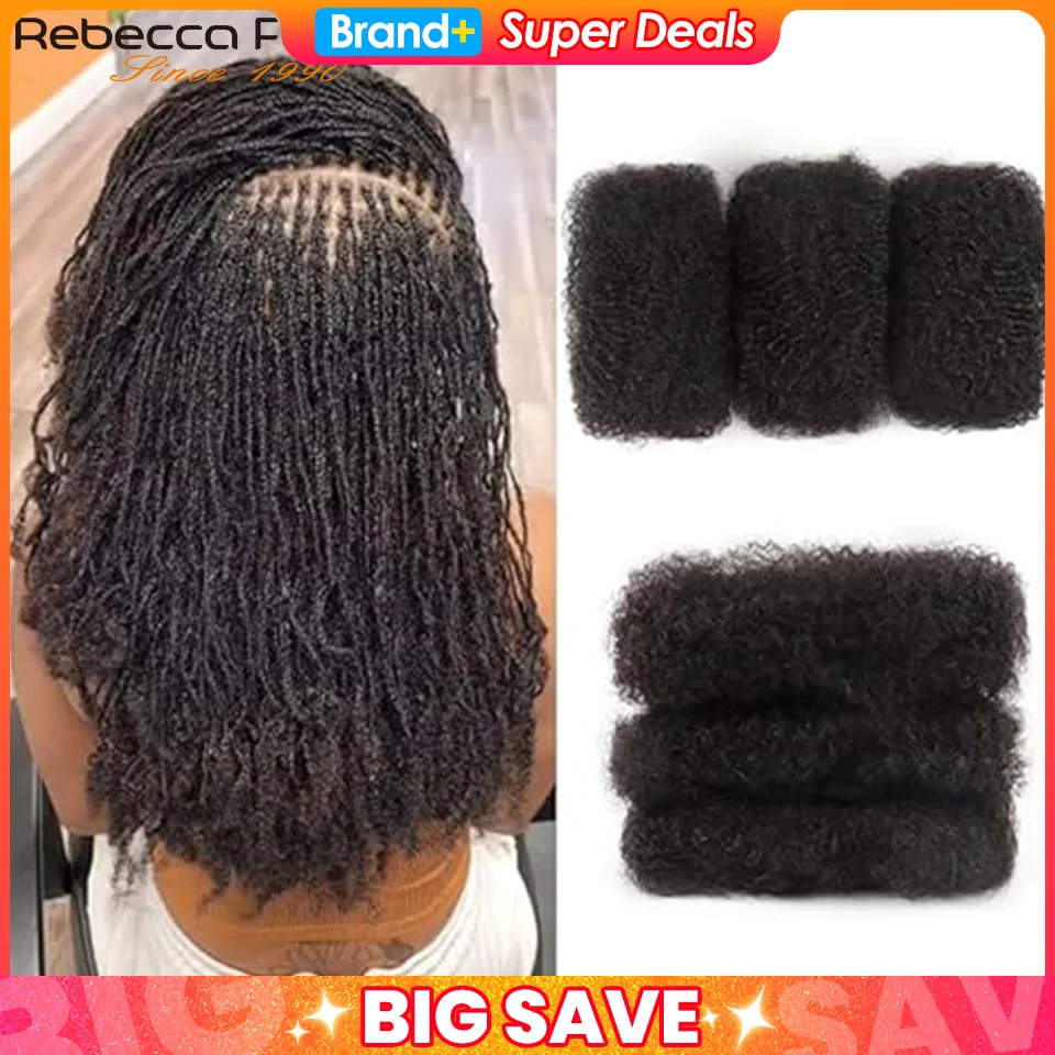 Qvr afro kinkys cabelo humano em massa para extensões dreadlock loc reparação trança torção apertado afro kinky cabelo humano para locs 50 g/pacote