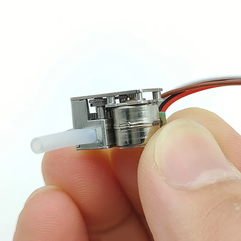 Mini Tiny 8mm Precision Gear Stepper Motor Peristaltic Pump Dosing Pump Full Metal Gearbox Self-priming Liquid Pump Flow Control