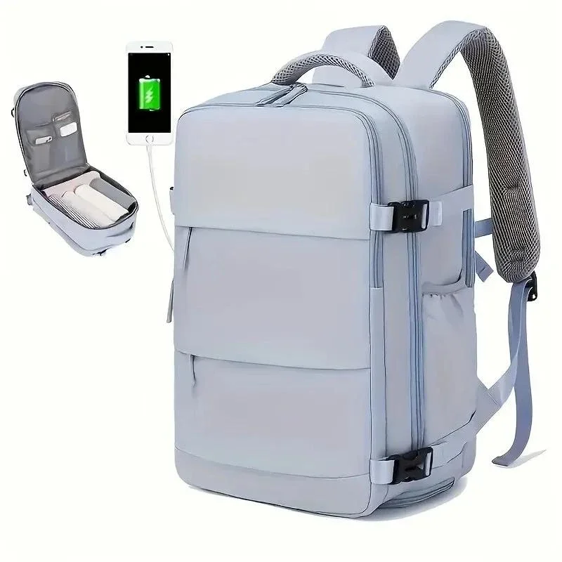 Borsa da donna Zaino multifunzione da viaggio di grande capacità con scarpiera Multistrato Separazione asciutta e bagnata Impermeabile