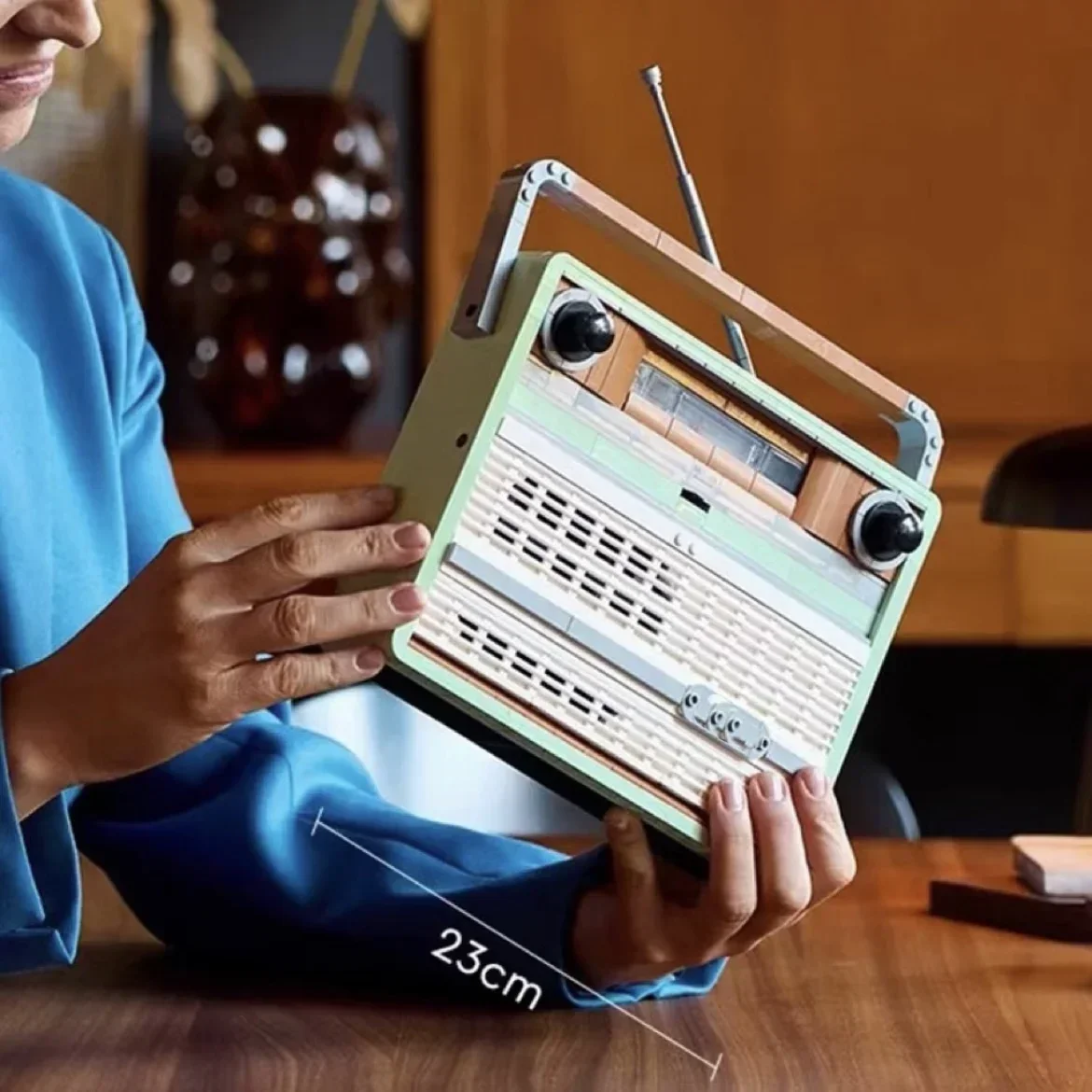 2024 ไอคอนใหม่Retroวิทยุรุ่น 1970Sทรานซิสเตอร์วิทยุอิฐBuilding Blockชุดของเล่นเด็กผู้ใหญ่ของขวัญวันเกิด