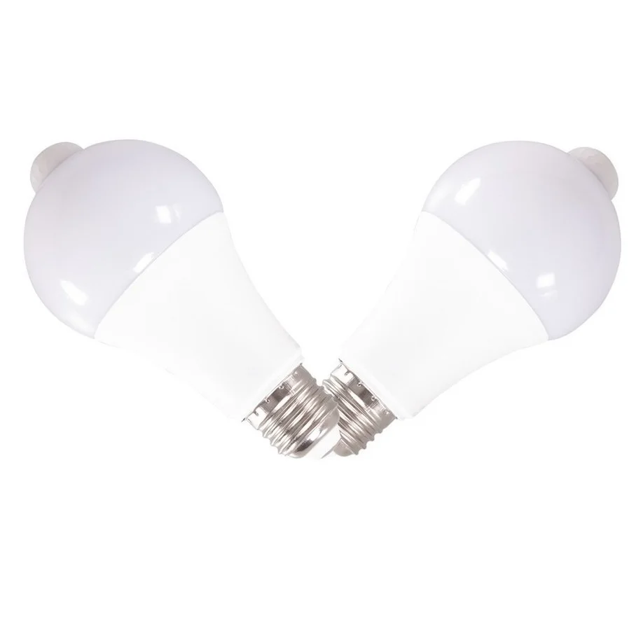 MunLii 220V E27 PIR lámpara con Sensor de movimiento 12W 15W 18W bombilla LED con Sensor de movimiento Detector de movimiento de radiación infrarroja luz nocturna