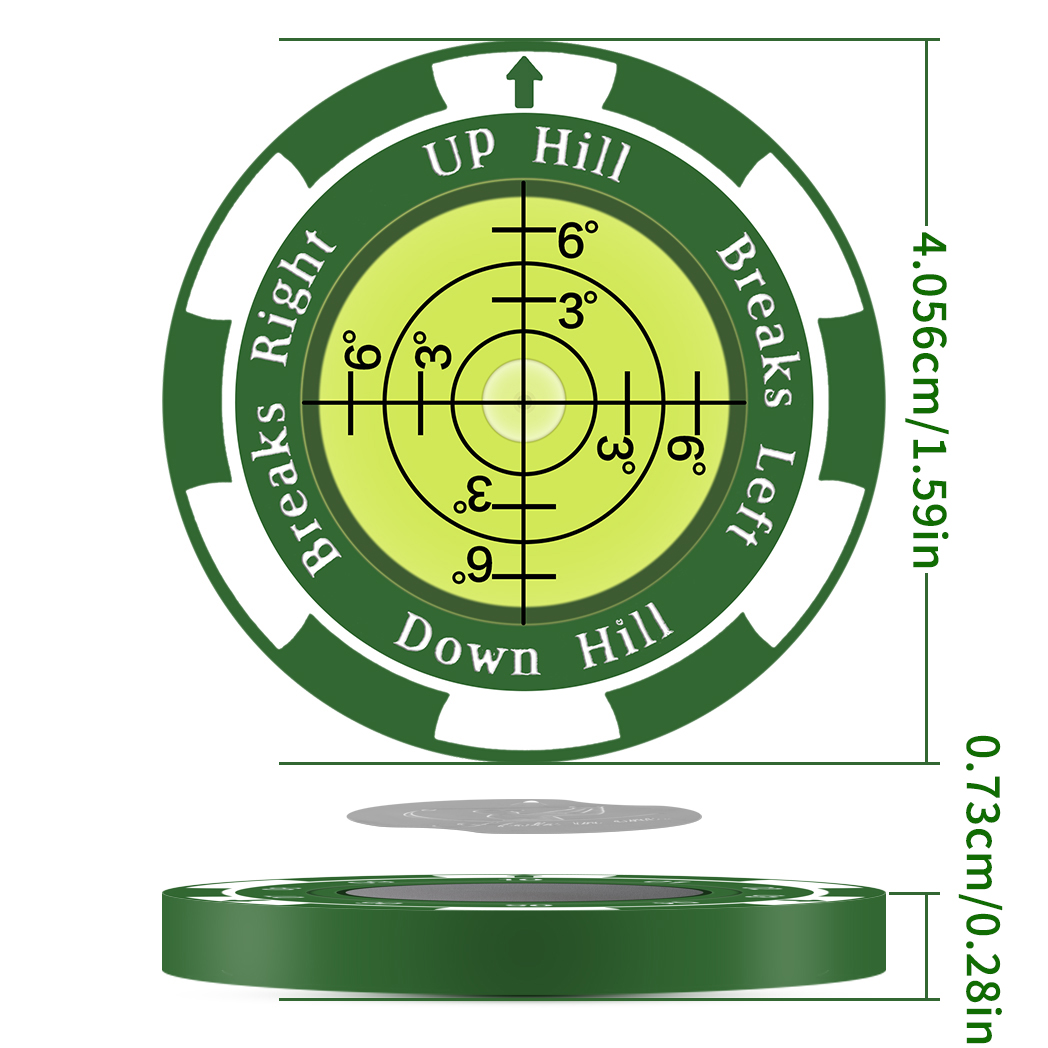 Marcador de Golf de Alta Precisión Caiton con Clip de Sombrero Magnético - Ayuda para Leer el Green - Perfecto para Golfistas de Todos los Niveles - Mejora tus Habilidades de Putting