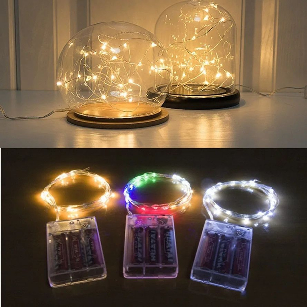 ไฟราว LED ลวดทองแดงยาว10ม. สำหรับตกแต่งงานแต่งงานในเทศกาลคริสต์มาสแบบเทพนิยายกันน้ำได้สำหรับกลางแจ้ง