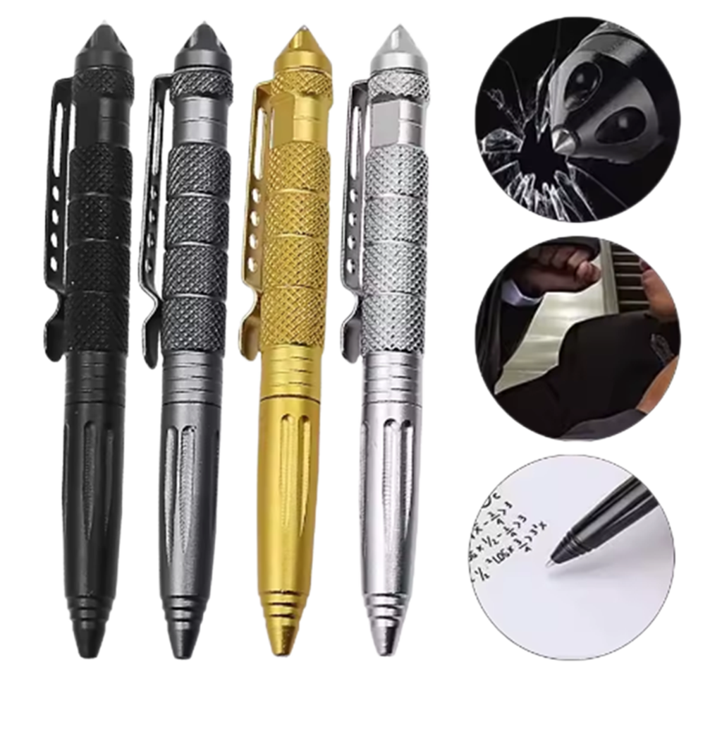 Тактическая ручка, многофункциональная ручка из алюминиевого сплава, аварийная ручка для разбивания стекла, инструменты для выживания на открытом воздухе, для кемпинга и безопасности