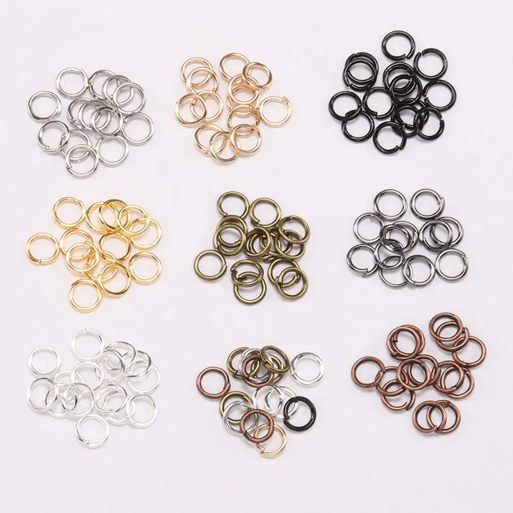 50-200 teile/los 3-20mm Offene Biegeringe Rose Gold Schleifen Split Ringe Anschlüsse für DIY Schmuck, der Entdeckungen Diy Zubehör