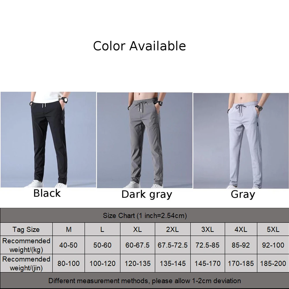 Men's Trousers Loose Straight-Leg Casual Pants Thin Quick-Drying Sports Pants