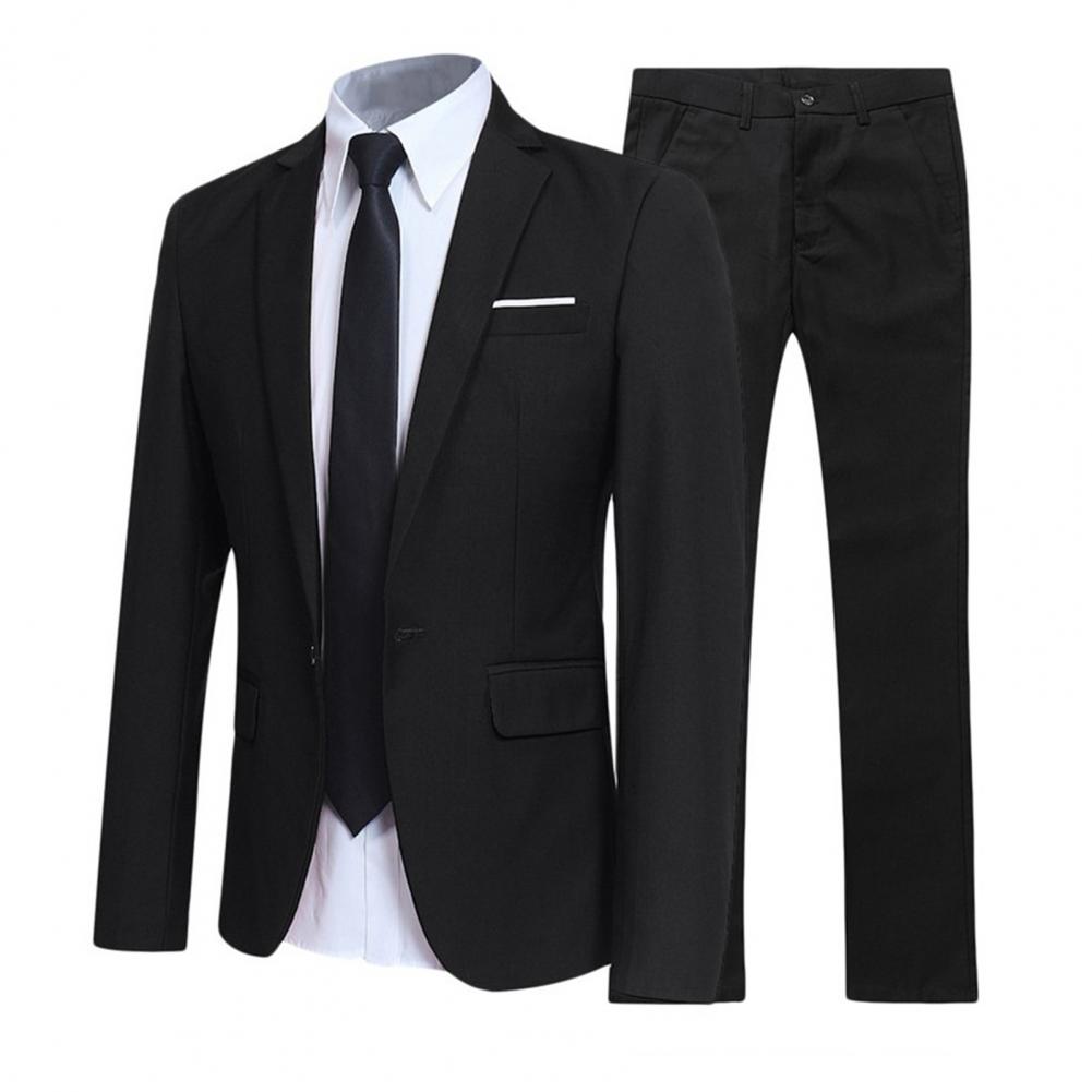 1 zestaw popularnych męskich spodni marynarskich Plus rozmiar garnitur biznesowy Slim Fit z klapami formalny garnitur dla pana młodego zestaw odzieży ślubnej