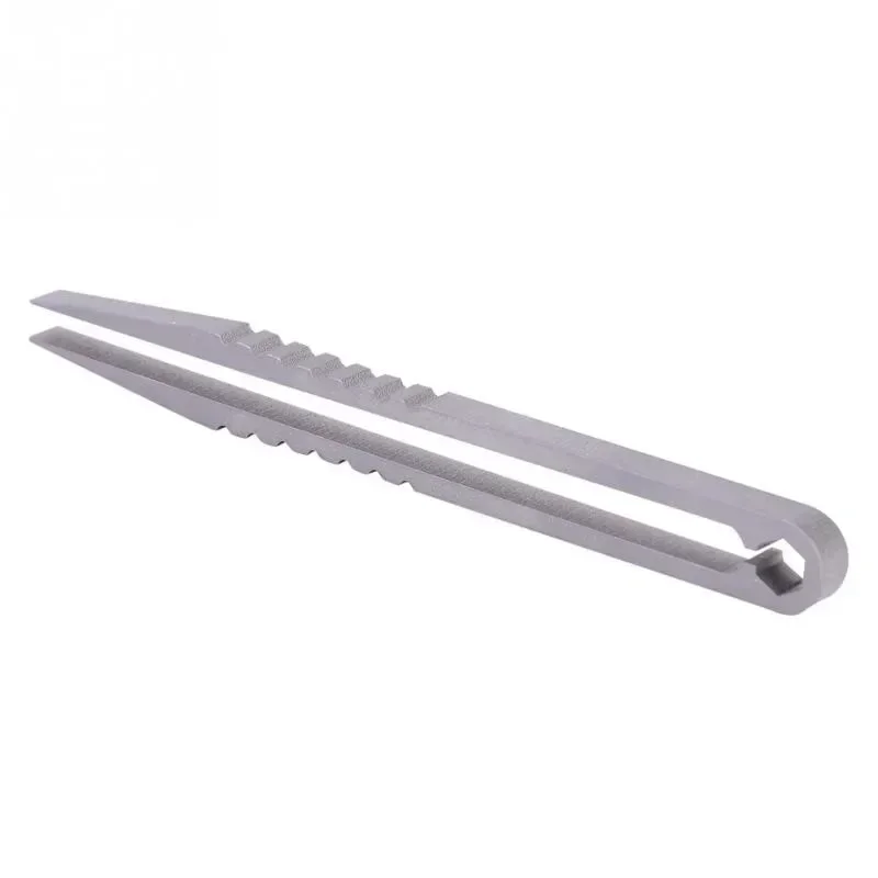 Di Động Hợp Kim Titan Nhíp Cứu Sinh Cắm Trại Du Lịch Mini Dụng Cụ EDC Thiết Bị Ngoài Trời Dụng Cụ Cắm Trại Tiếp Liệu