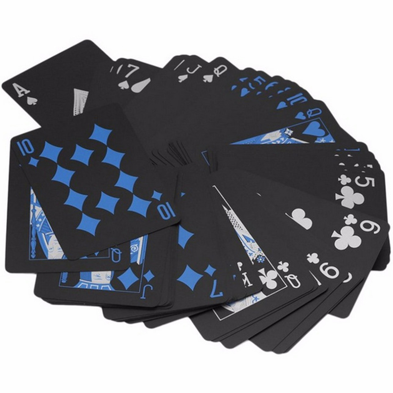 Black blue Playing Card Poker Game Deck red yellow Poker Suit Plastic Magic Waterproof Deck Of Card Magic Water Gift Collection