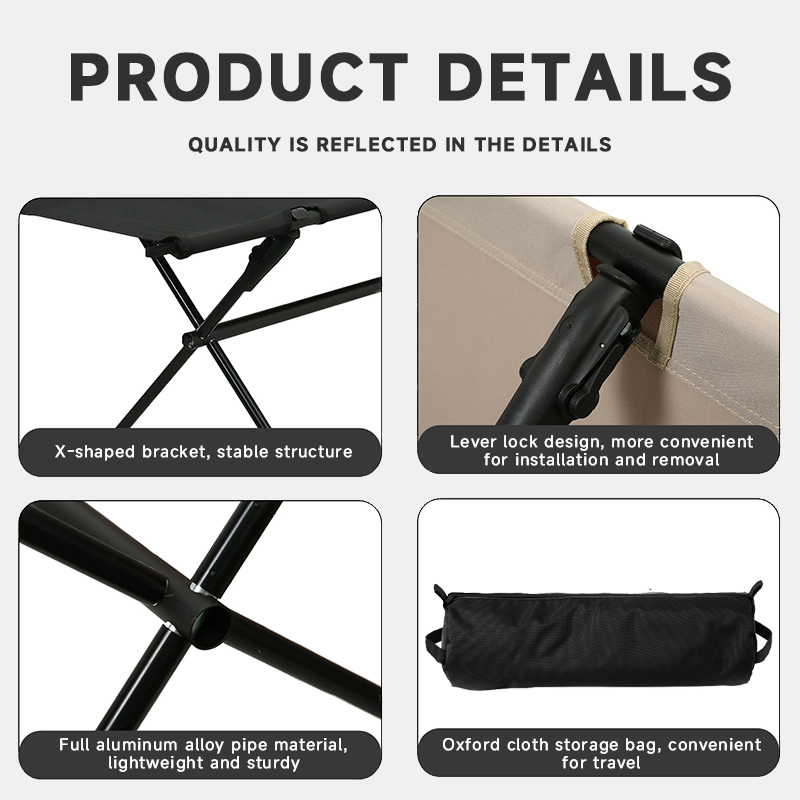 WESTTUNE Outdoor Long Chair Stool Folding Two-person Camping Stool Lightweight Collapsible Double Seat Stool for Outdoor Garden