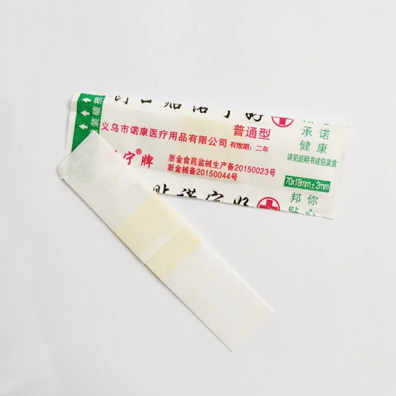 Vendaje de primeros auxilios de emergencia, 50/100 Uds., cojín para el talón, yeso adhesivo, tirita impermeable, parche adhesivo para hemostasia para heridas médicas