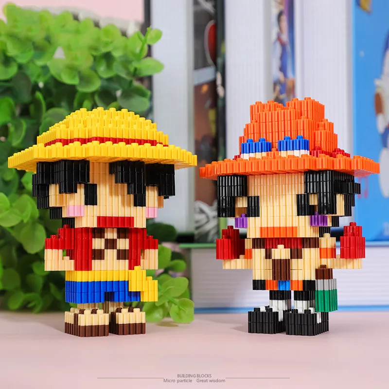 Linkgo Connection Building Blocks One Luffy Chopper Piece Boa Franky Zoro Nami Robin Jinbei Brook 3D Модель Мини-кирпичная фигурка Игрушка