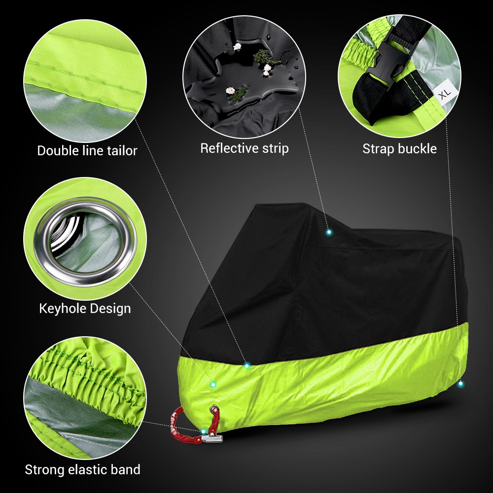Copertura per moto per moto Funda Moto Bike per tutte le stagioni Impermeabile antipolvere Protezione UV Copertura antipioggia per motocross per interni ed esterni