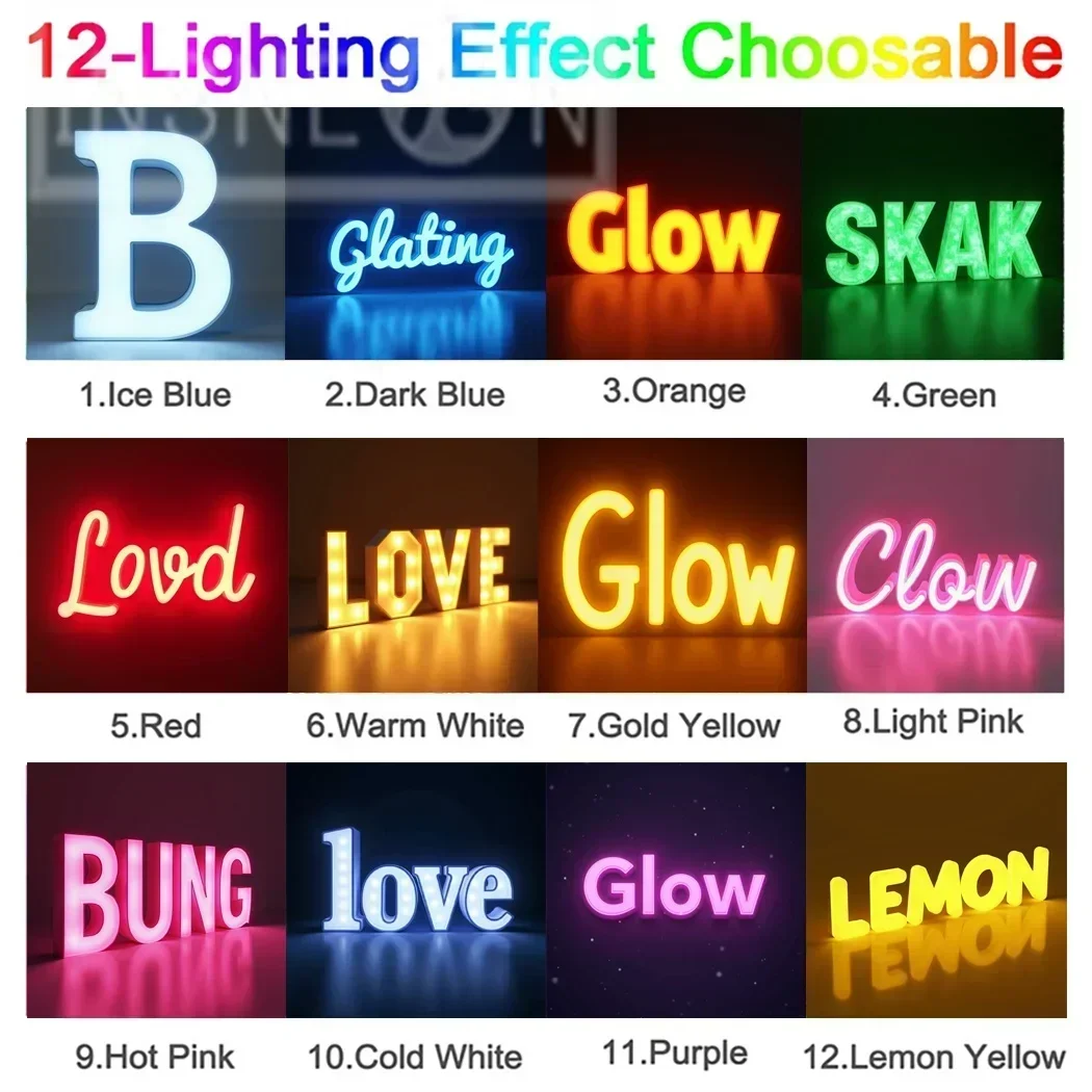 Custom 3D Metal LED Backlit Letters Sign For Outdoor Business Storefront Waterproof Advertising Display