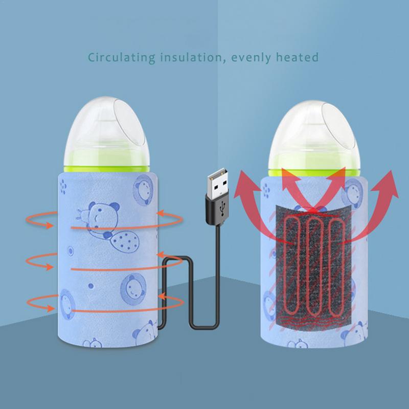 乳母車用の断熱USB加熱器,牛乳と水を加熱,旅行用ベビーカー,哺乳瓶ヒーター,子供用安全用品,屋外