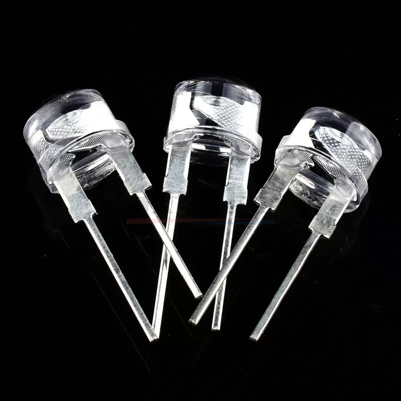 100 PZ 8mm LED Bianco Rosso Giallo Blu Verde Diodo Super Luminoso Led Power Cappello di Paglia Lampada Perline Lampadine Lampada a Diodi Emettitori 0.5 W