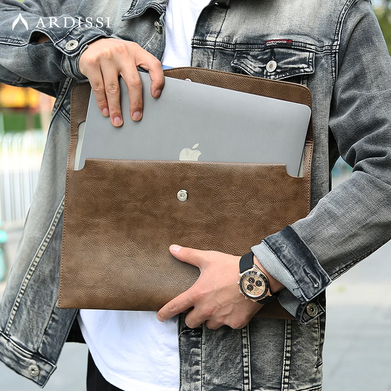 Funda para MacBook Mac Book iPad) Air M1 M2 Pro 13 3 13,6 14 2 12 9 pulgadas funda de cuero carpeta para hombre 2022 2021 2020