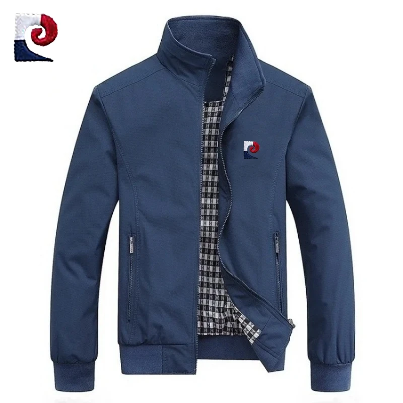 Nieuwe lente en herfst herenjas van hoge kwaliteit met opstaande kraag, modieus, casual, ademend honkbaljack top M-6XL