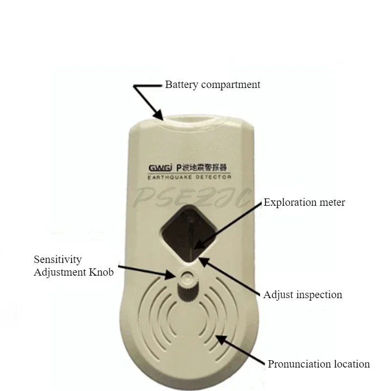 เครื่องตรวจจับแผ่นดินไหวปลุก P-wave สัญญาณเตือนการสั่นสะเทือนเครื่องตรวจจับแผ่นดินไหว Motion ในครัวเรือน Sensitive อุปกรณ์