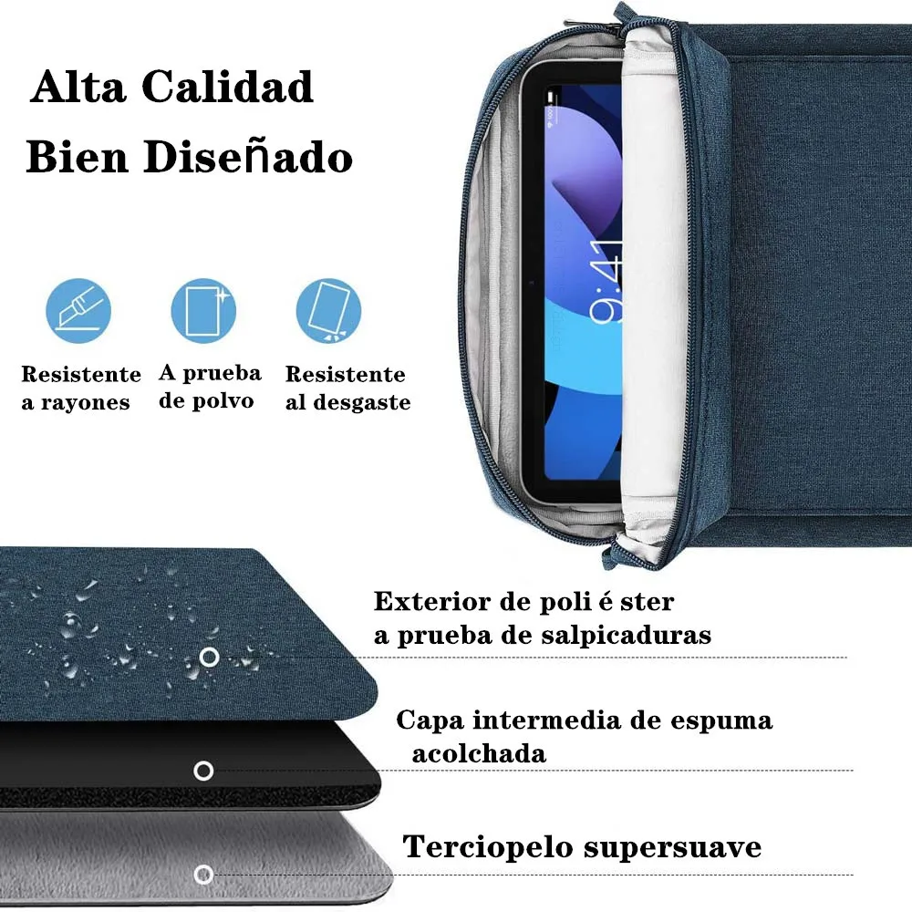 Funda para tableta para iPad Pro 12 9 11 iPad 10th Air 5 4 3 10,9 10,2 pulgadas 9th 8th 7th Generation 2021 2022
