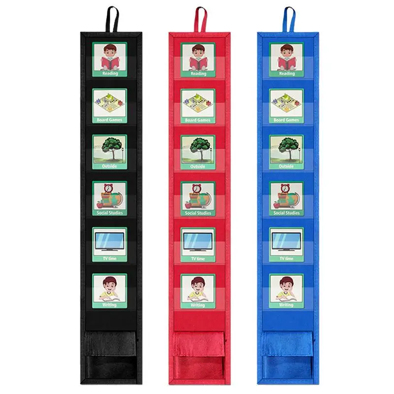 Kids Visual Schedule Daily Routine Cards Home Chore Chart buone abitudini giochi di allenamento programma di viaggio tabella tascabile programma