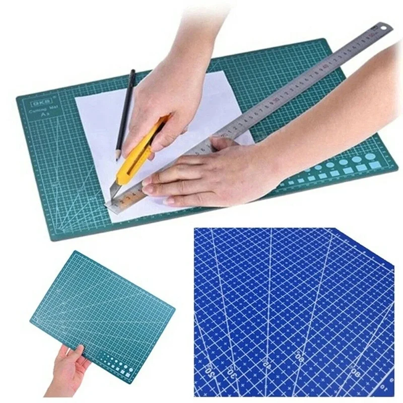 New A3 Double Side Craft Cutting Mat Cutting Board Sewing Pad Artist Carving Tools Handmade Crafts DIY Props 6 Colors Underlay