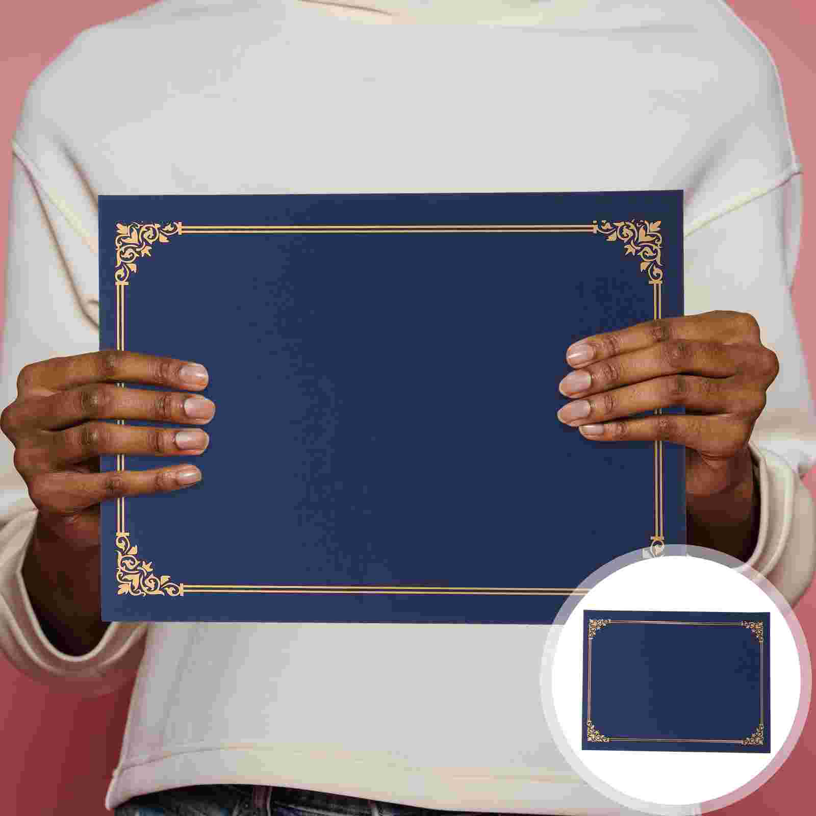 3-teiliges Zertifikatshülle, Papierordner, Terminbrief, Abschlussprojekt, Halter, Auszeichnung, Diplom