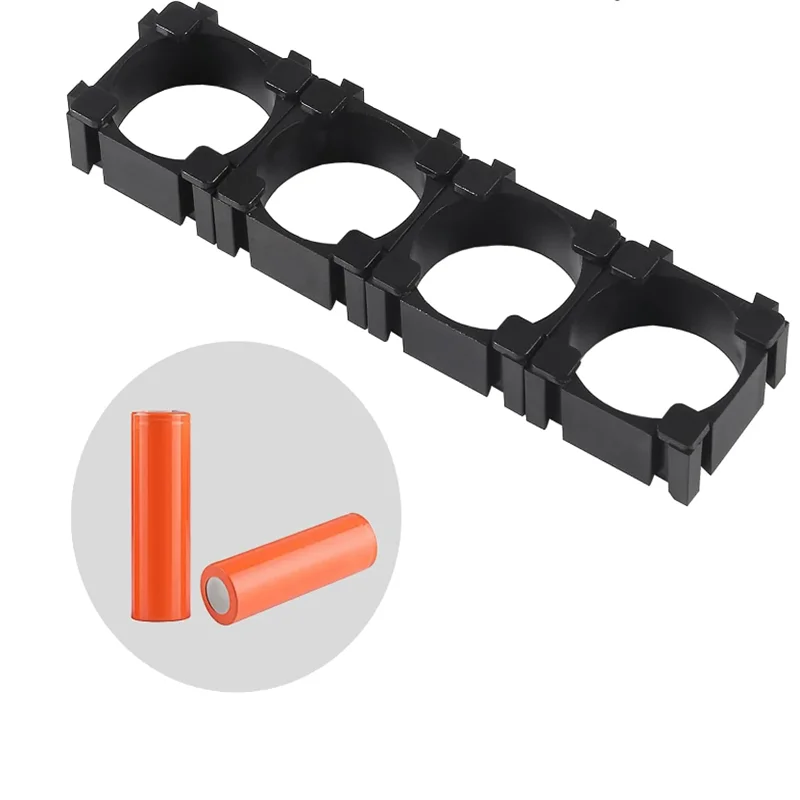 100Pcs 18650 Lithium Battery Holder, Plastic Battery Pack Bracket Cylindrical Cell Battery Stand Cell Spacer for DIY Fixed Batte