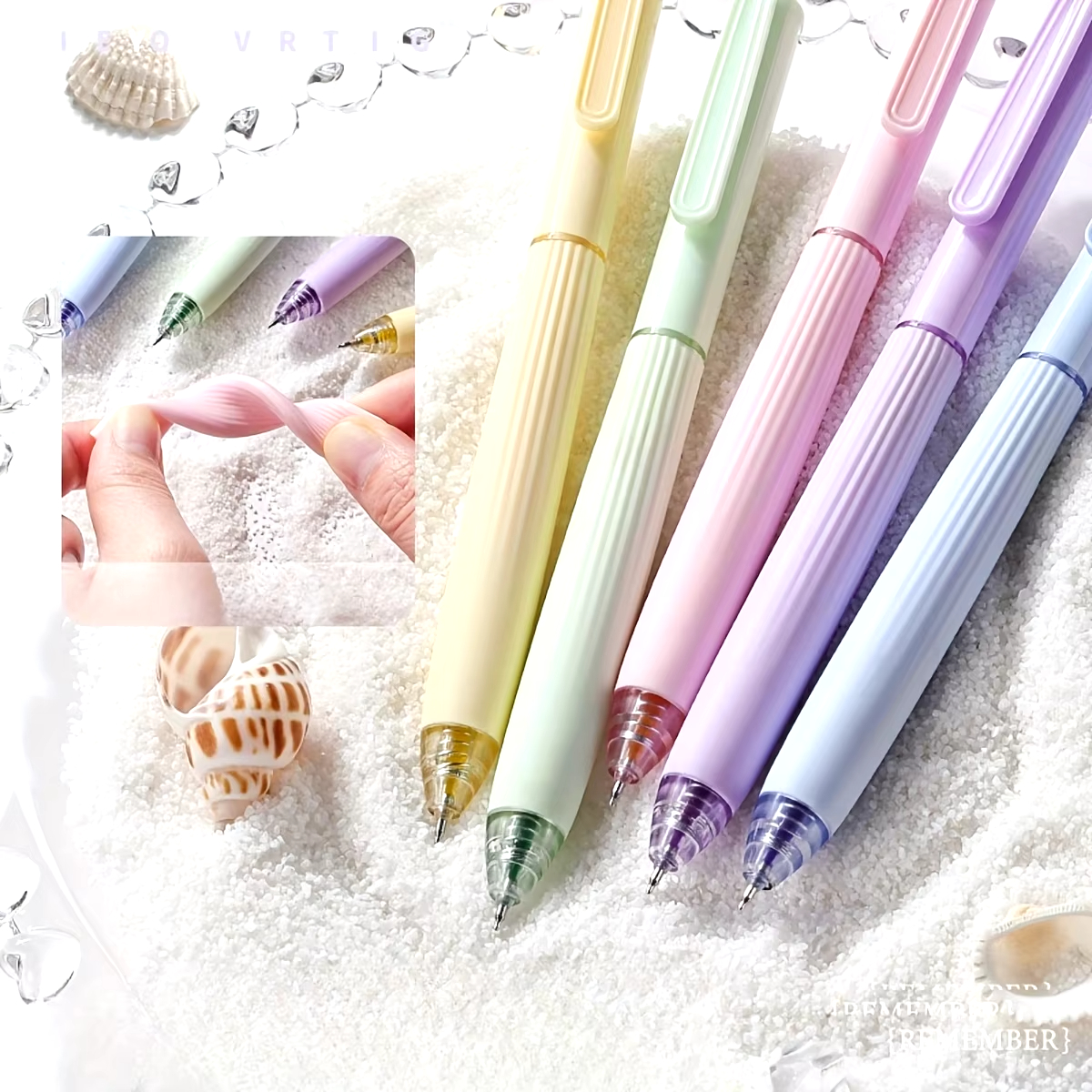 5 ชิ้น/กล่องปากกาเจลสี Retractable 0.5 มม.หมึก Quick-DRY ปากกา Fine Point Smooth Writing ปากกาสําหรับ Journaling หมายเหตุ Tak เครื่องเขียน