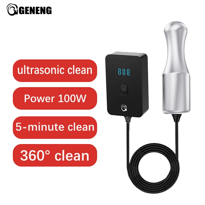Mini lavadora ultrasónica portátil, limpiador multifuncional para joyería, frutas, gafas, verduras, potencia 100W