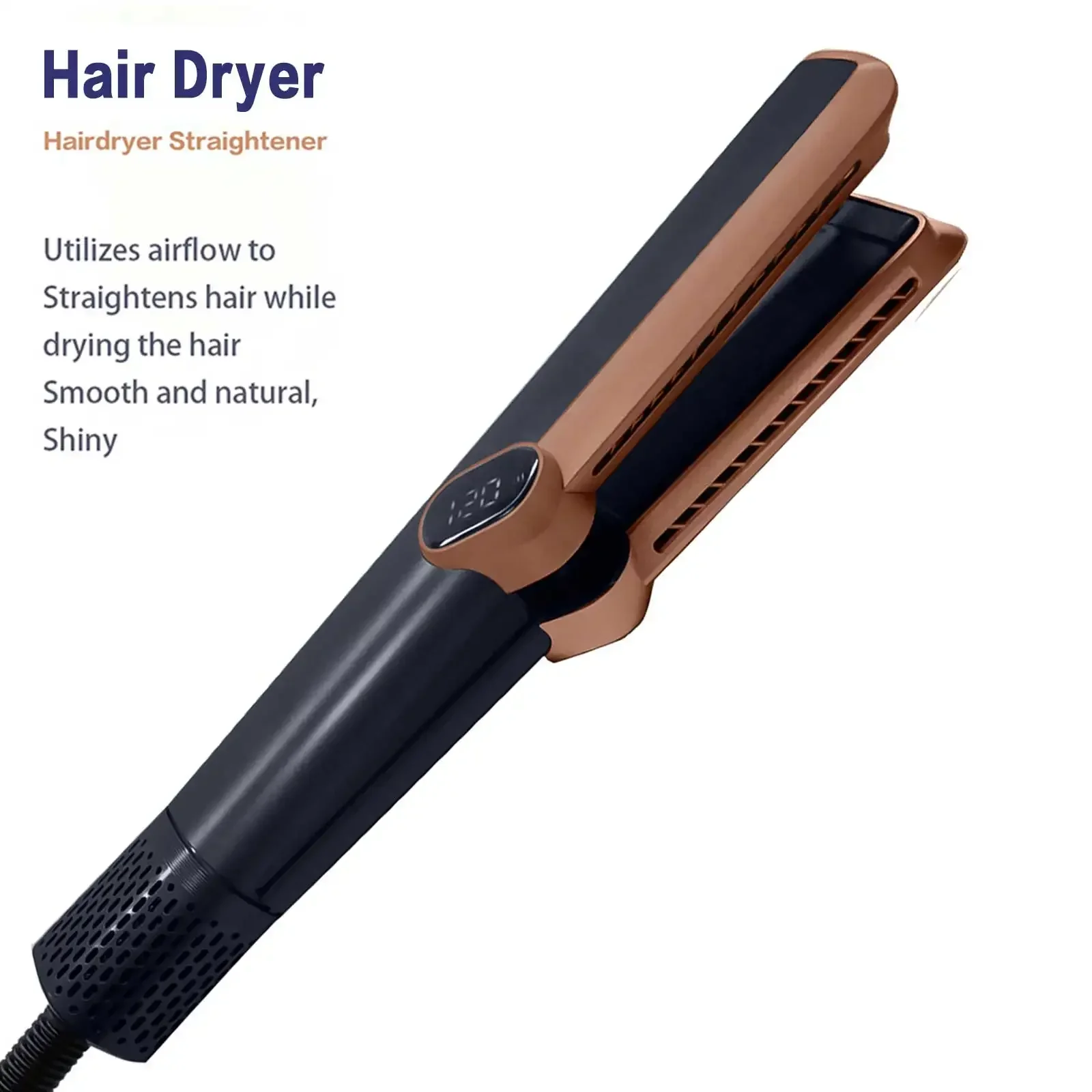 2in1 Professionele Stijltang Curling Föhn 106000 RPM Droge Lucht Anion Draagbare Nat & Droog Stijltang