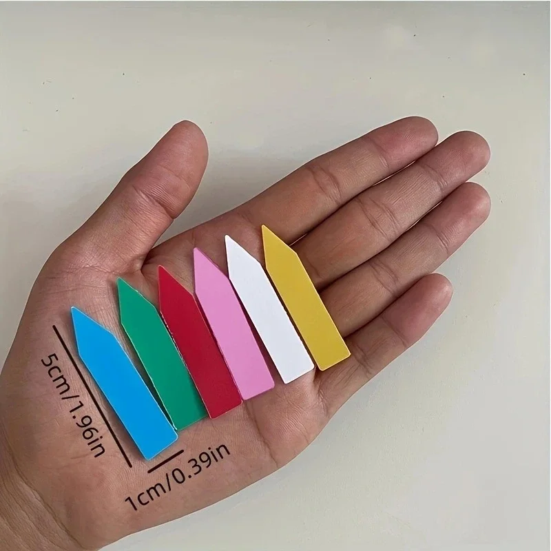100pcs สวนป้ายพืชอุปกรณ์เสริมพืชดอกไม้หม้อพลาสติกแท็กเนอสเซอรี่เครื่องหมายป้ายถาด Mark DIY เครื่องมือ