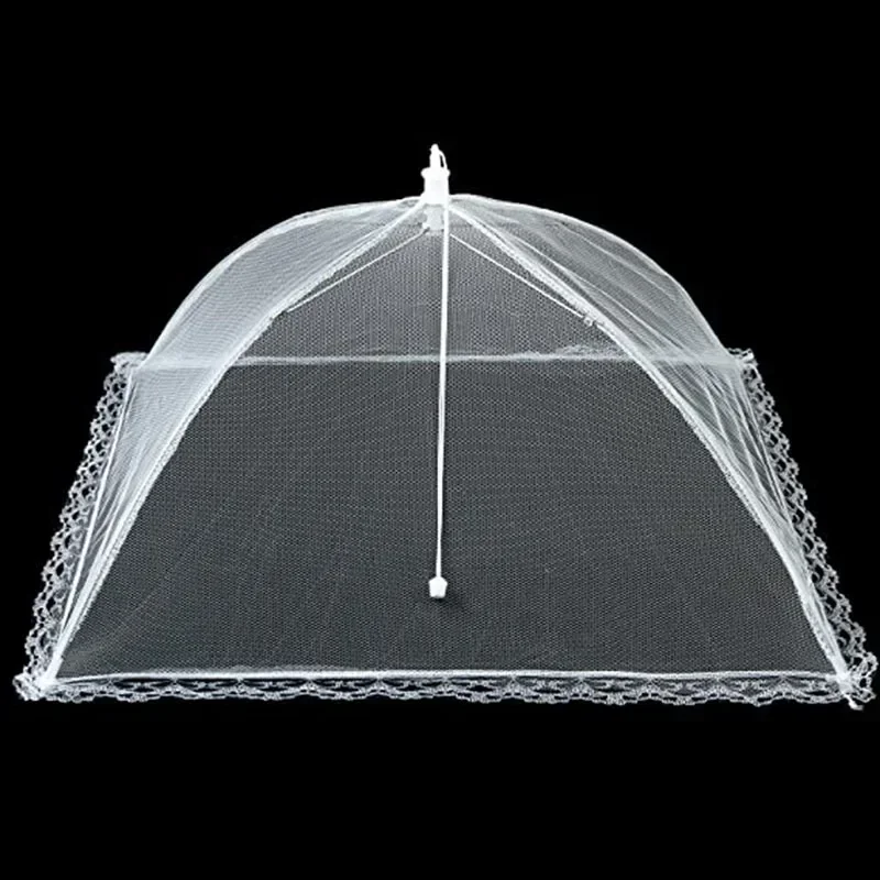 Faltbare Lebensmittel Mesh Abdeckung Fly Anti Moskito Pop-Up Lebensmittel Abdeckung Regenschirm Mahlzeit Gemüse Obst Atmungsaktive Abdeckung Küche Zubehör