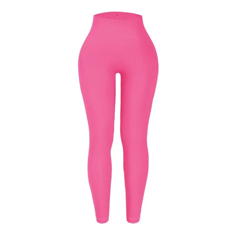 Naadloos gebreide draad yogabroek voor dames, sportlegging met hoge taille, heuplift, hardlooptraining, afslankend en modieus