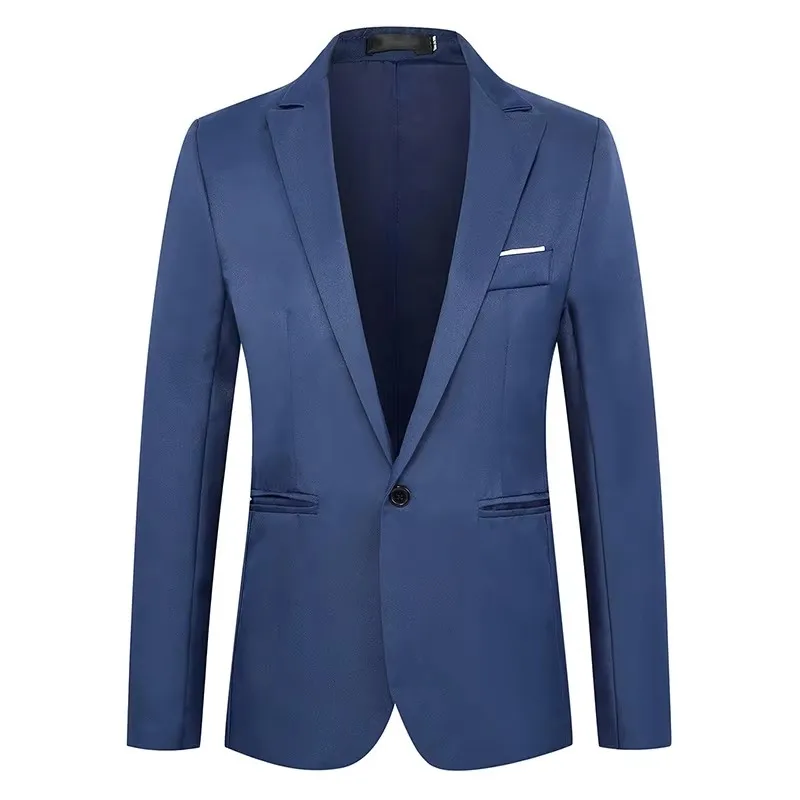 New Arrival Luxury Men Blazer Fashion Brand Suit Slim Fit Suit Blazers Męska kurtka Business Casual Solid Color Long Sleeve
