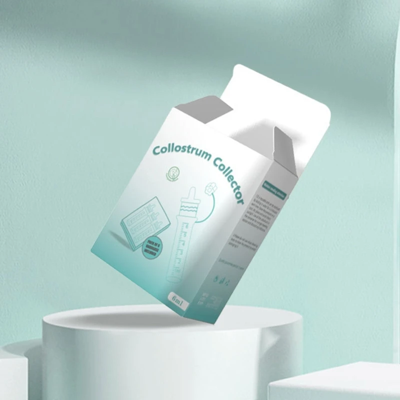 6PCS Colostrum Collector การให้นมบุตรหลอดเก็บน้ำนมหลังคลอด Feeder
