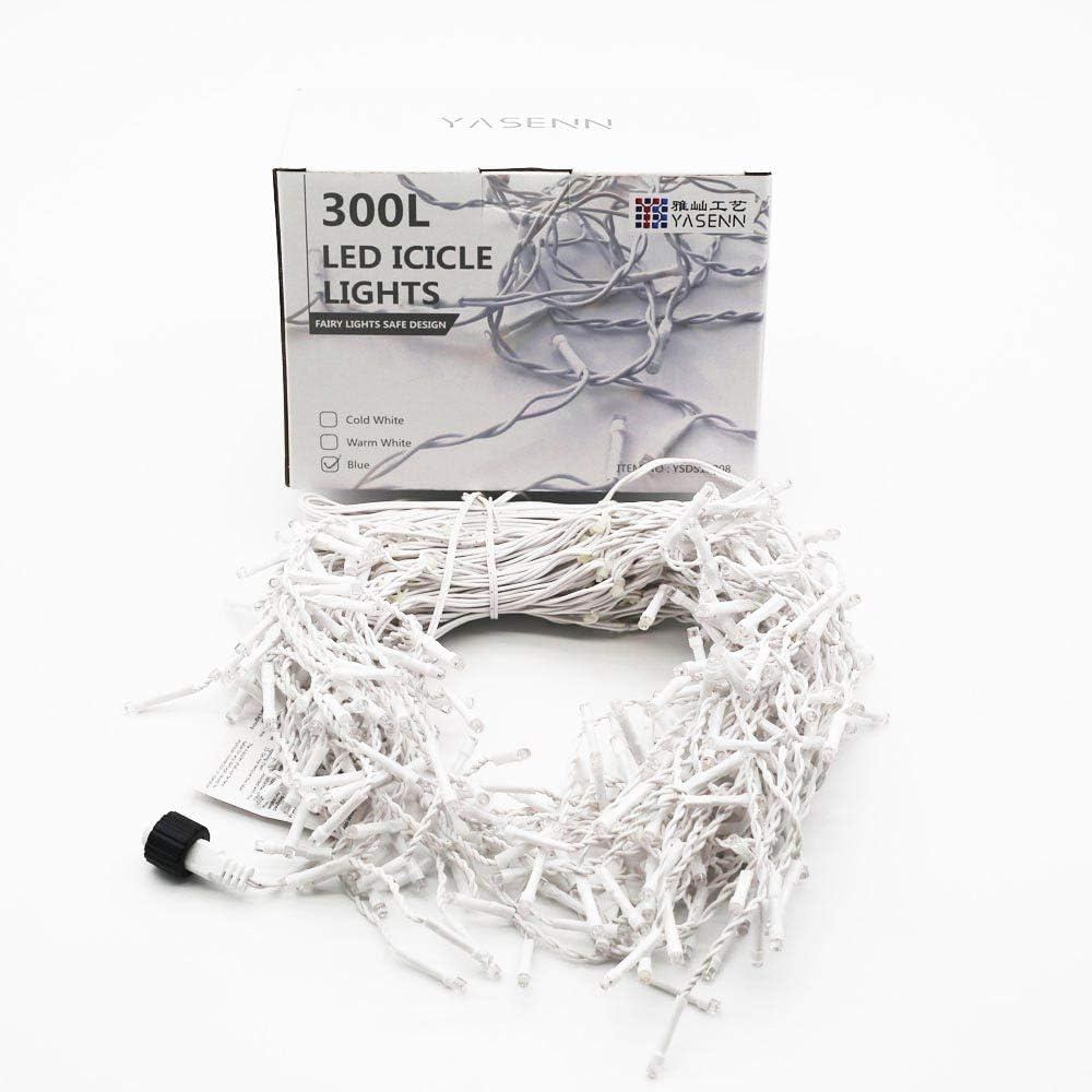 Luci natalizie Luci da esterno per tende a ghiacciolo a led 4m 20m Luci da fata per ghirlanda stradale per ornamenti natalizi di Capodanno