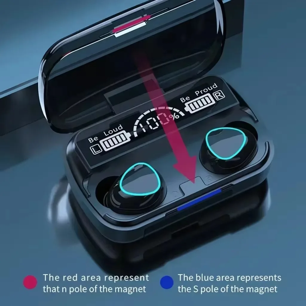 Original m10 fones de ouvido bluetooth sem fio esportes estéreo com cancelamento ruído microfone alto-falante caixa de som gamer
